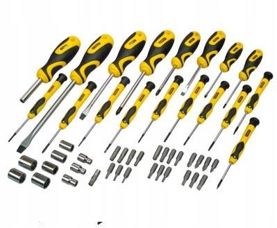 Schraubendrehersatz STANLEY BLACK+DECKER 49-teilig mit Nylon-Tasche