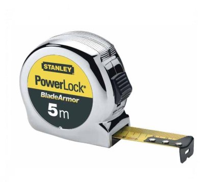 STANLEY Rollmaßband MicroPowerLock 5 m x 25 mm mit BladeArmor® Schutz