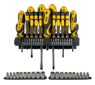 STANLEY BLACK+DECKER Schraubendrehersatz 57-teilig