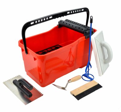 Fliesenleger-Set AWTOOLS KG-1 mit 7 Werkzeugen für Fliesen- und Verputzarbeiten
