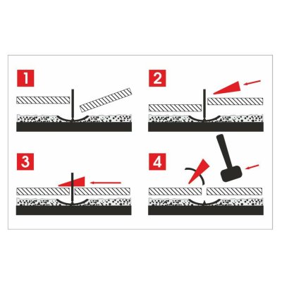 AWTOOLS Nivelliersystem ST 1,0 mm 400-teilig für Fliesen 7-15 mm