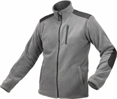 Fleecejacke YATO YT-79523 dick grau Größe XL mit Reißverschluss