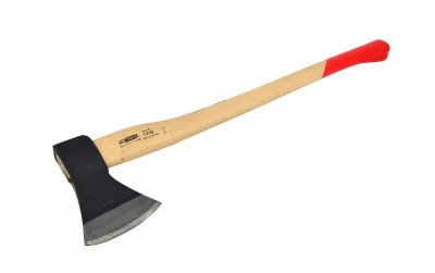 AWTOOLS Zimmermannsaxt 1,8 kg mit Holzstiel Black Line