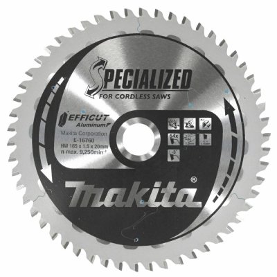 MAKITA Trennscheibe Efficut 165x20 mm 54 Zähne für Aluminium