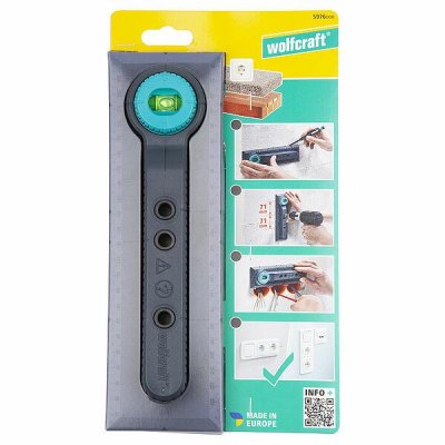 WOLFCRAFT Bohrschablone Elektro für präzises Bohren