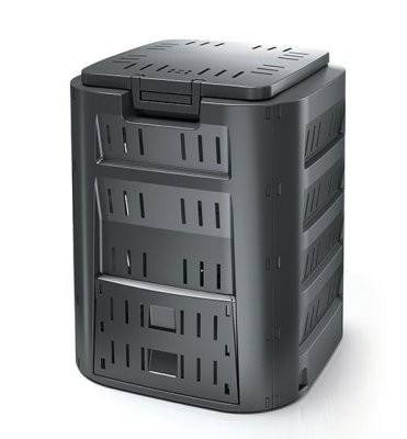 PROSPERPLAST Komposter 220L CompoGreen Woody schwarz