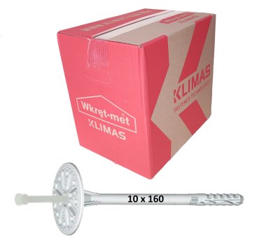 Dämmstoffdübel LTX 10x160 mm mit Kunststoffschaft 200 Stück