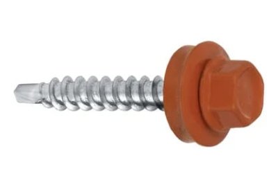 Trapezblechschraube 4,8x35 mm ziegelrot RAL 8004 250 Stück