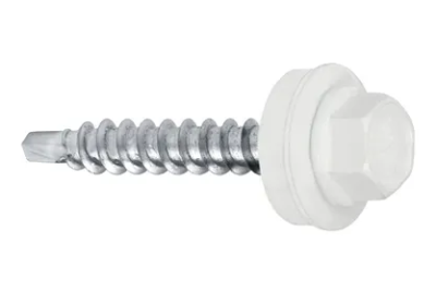 Trapezblechschraube 4,8x35 mm Weiß RAL 9003 250 Stück