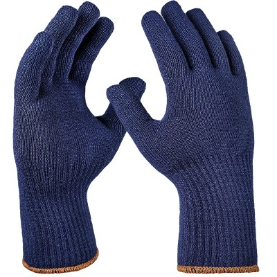 Fleece Feinstrickhandschuh, Winter,blau, ohne Punktbenoppung 10 (Packung à 12 Paar)