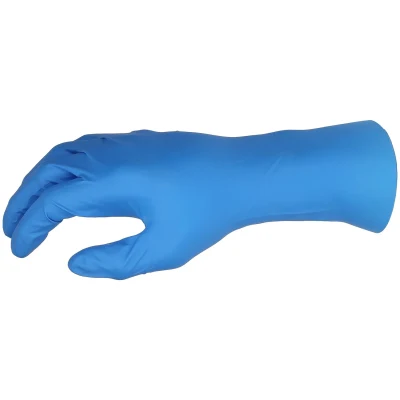 Nitril Einweghandschuhe, High Risk,30 cm, blau, 50 St ve/box XXL/11