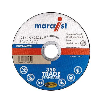 Marcrist 350 - ultradünne Metall-Trennscheibe 115 × 1,0 × 22,2 10er Dose