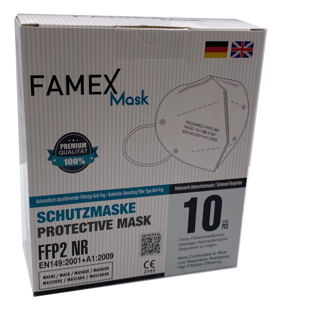Atemschutzmaske, FFP2 NR Schutzleistung94%, EN 149:2001+A1:2009