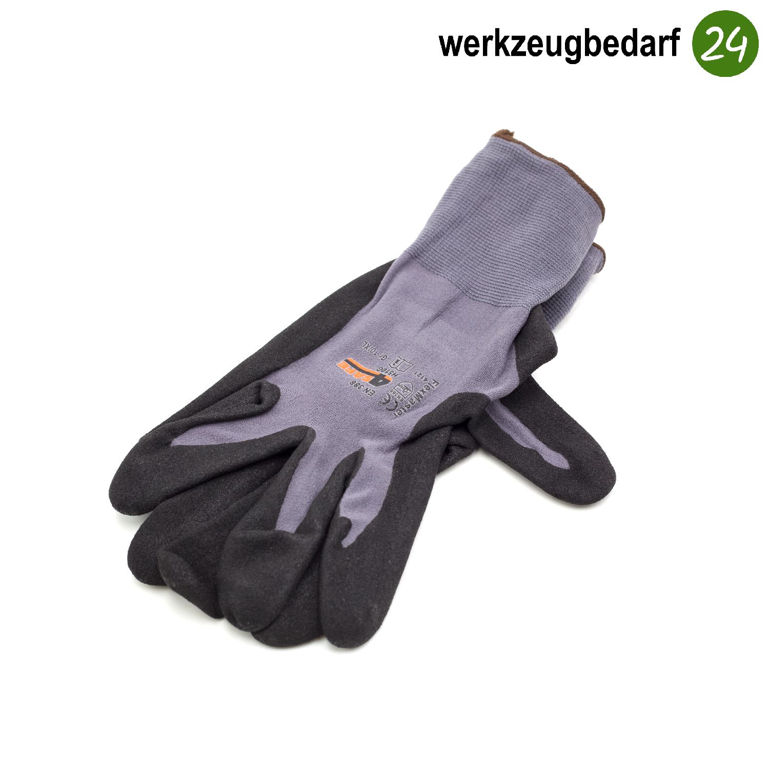 Arbeitshandschuhe - K032 Flexmaster, Nylon Handschuhe, grau, Gr.11/XXL