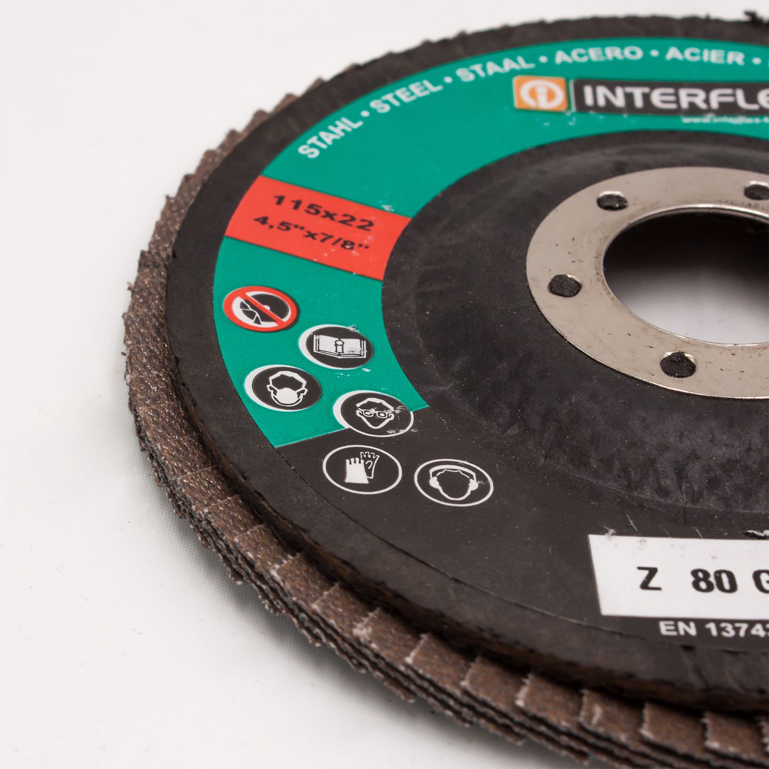 Makita Tauchpumpe-Schmutzwasser PF0410 plus 50 Stück Fächerscheiben Edelstahl 115mm Korn 80