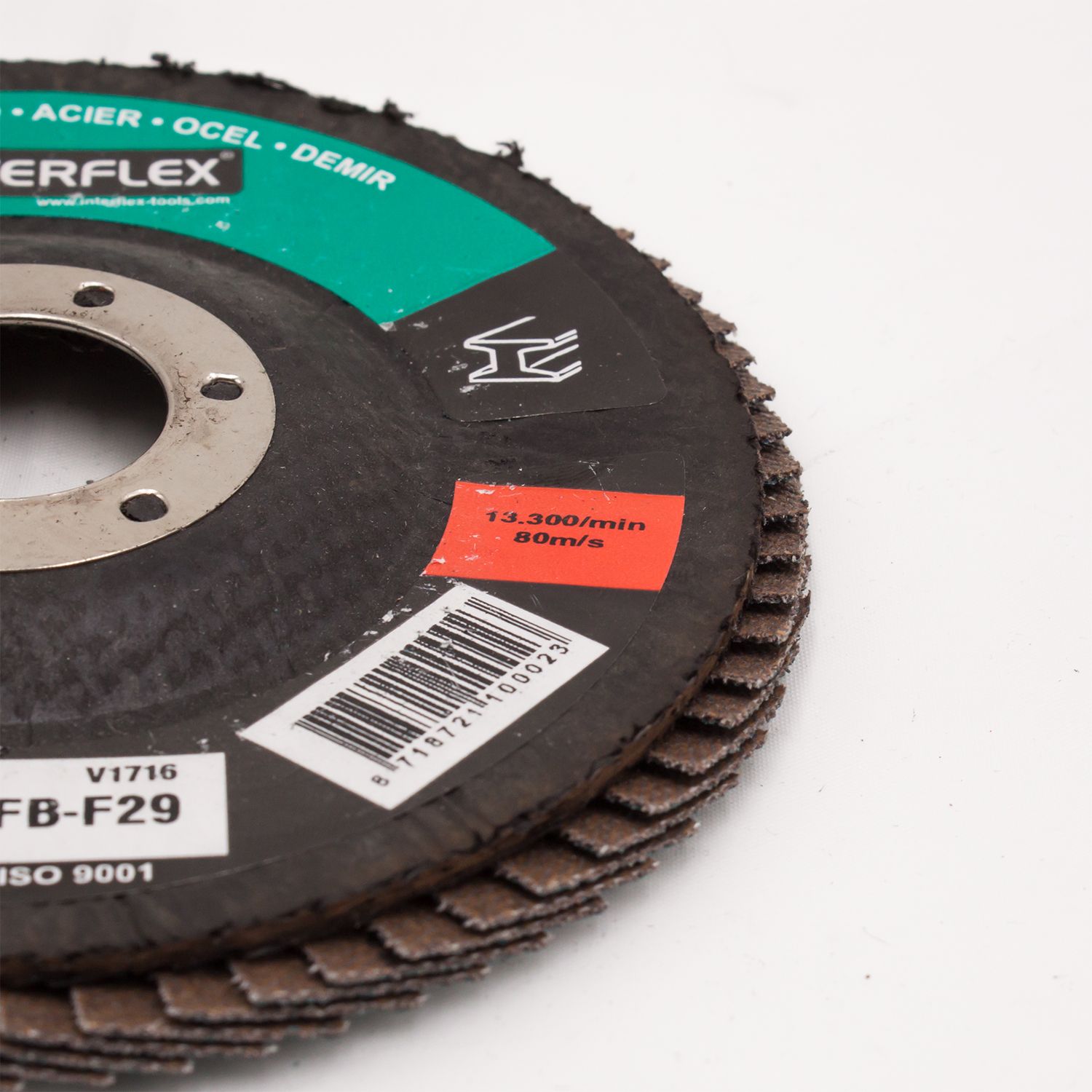 Makita Tauchpumpe-Schmutzwasser PF0410 plus 50 Stück Fächerscheiben Edelstahl 115mm Korn 80