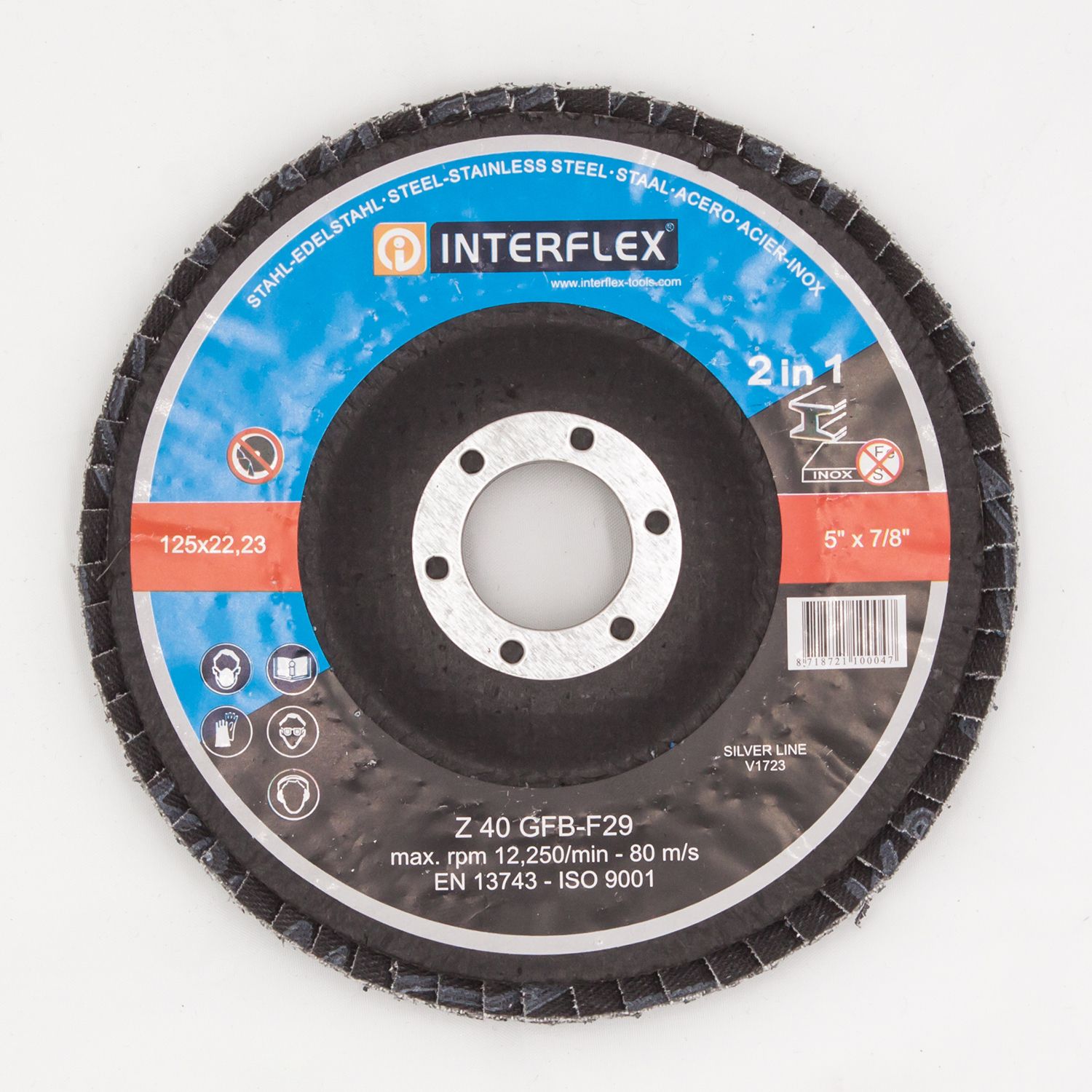 Makita Tauchpumpe-Schmutzwasser PF0410 plus 50 Stück Fächerscheiben Edelstahl 125mm Korn 40