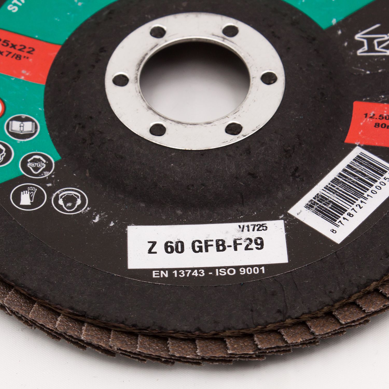 Makita Tauchpumpe-Schmutzwasser PF0410 plus 50 Stück Fächerscheiben Edelstahl 125mm Korn 60