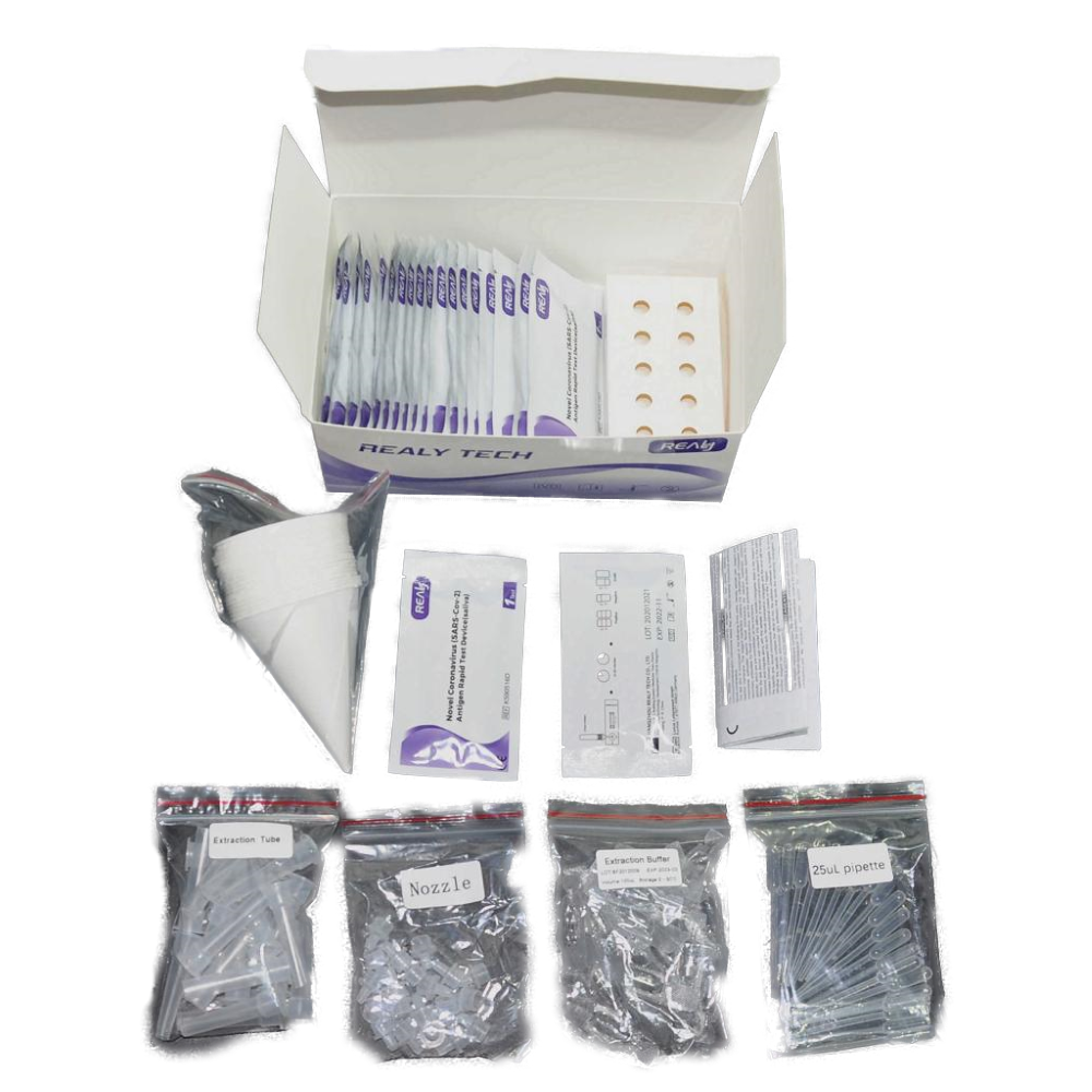 Set: 20 x Coronavirus (SARS Cov 2) Antigen Schnelltest - Speichel Schnelltest für Kinder, Erwachsene