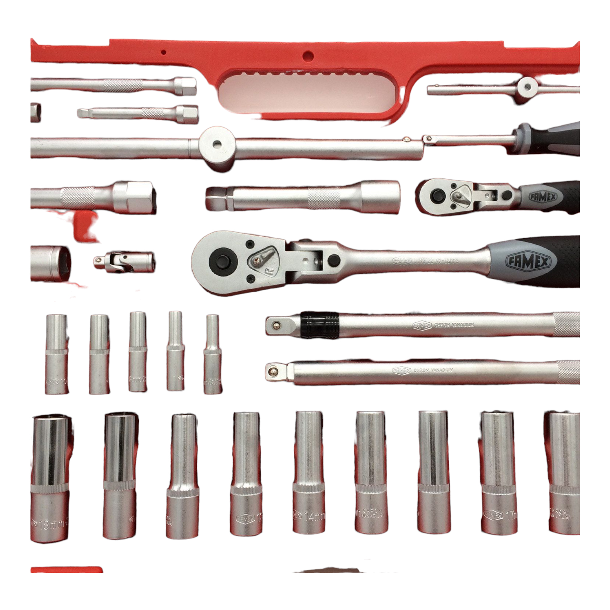 Famex Mechaniker-Steckschlüsselsatz 525-18, 174-teilig